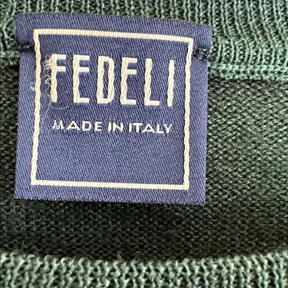 Fedeli Green Crewneck Sweater
